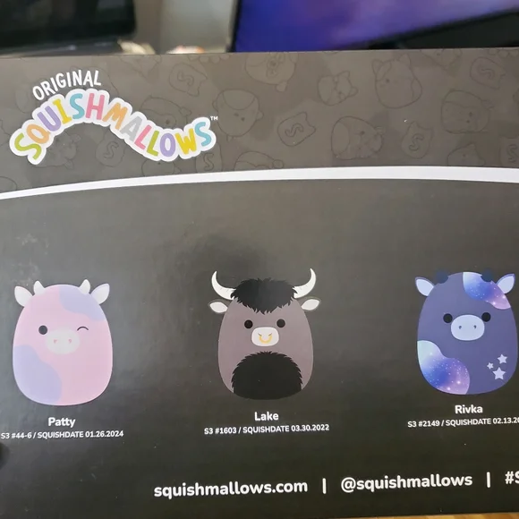 5 Cow Squishmallows clips - Picture 5 of 5